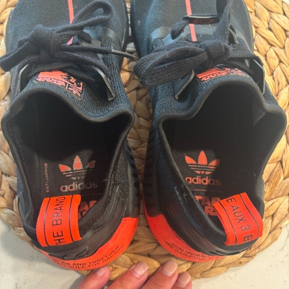 Mens Adidas NMD R1 Star Wars Sneakers Black Red Size 8 - Picture 5 of 8